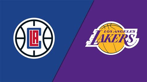 Los Angeles Lakers vs Los Angeles Clippers .